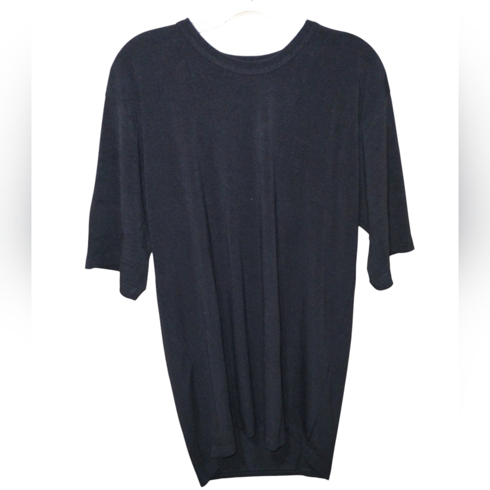 Vtg Y2k Early Winters Sleep Shirt L Black USA Mint